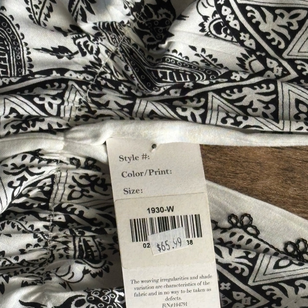 NWT White Black Halter Sundress Advance Apparels Free Size S M L Dress - Picture 3 of 4